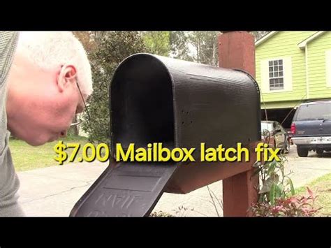 how to replace a metal lunch box latch|metal mailbox latch replacement.